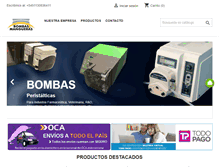 Tablet Screenshot of bombas-mangueras.com